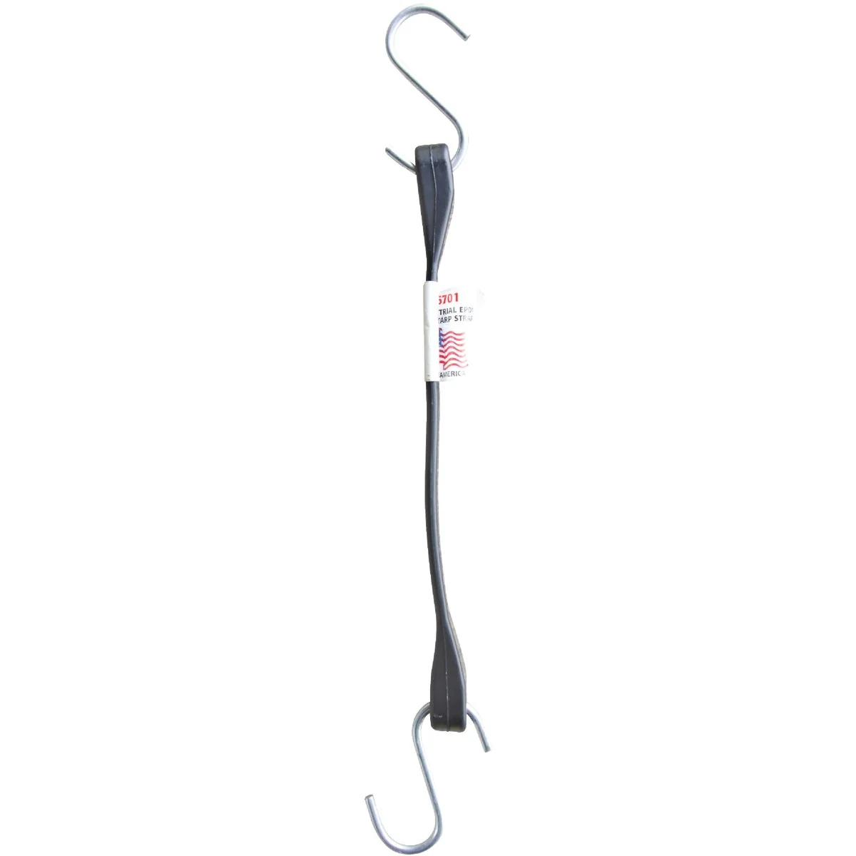 High-End Erickson 5 8 In. x 13 In. Hook-to-Hook Rubber Industrial EDPM Tarp Strap Black Proven