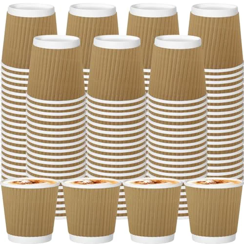 Convenient 120 Pack Paper Espresso Coffee Cups 240 Count Secure