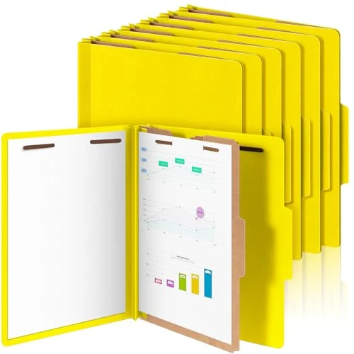 Solid 12 Pcs Classification Folder Letter Size 12 Count Eco-Friendly
