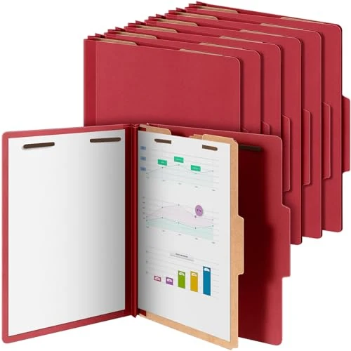 Expertly Made 12 Pcs Classification Folder Letter Size Sustainable