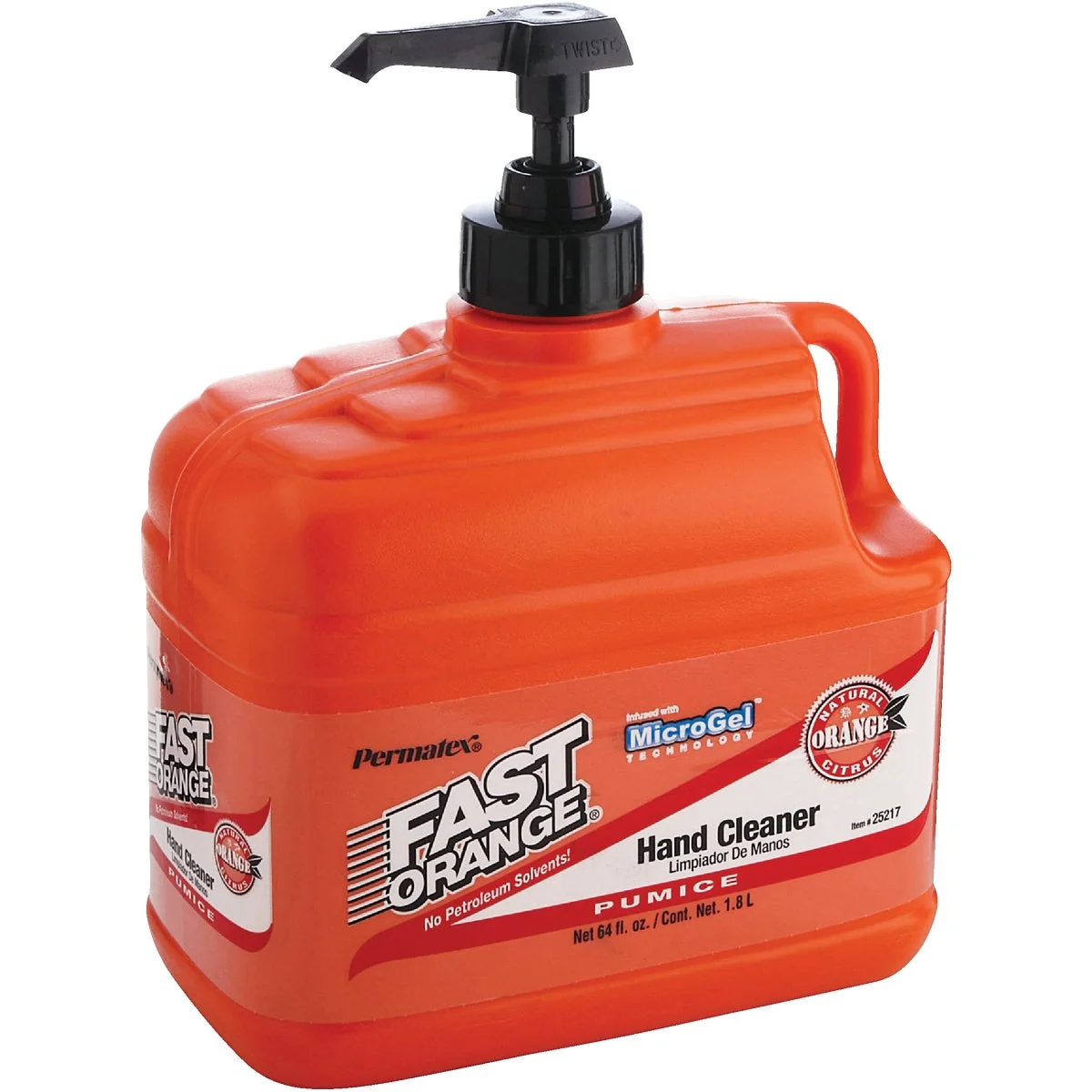 Organic PERMATEX Fast Orange Pumice Orange Citrus Hand Cleaner 1 2 Gal. Enhanced