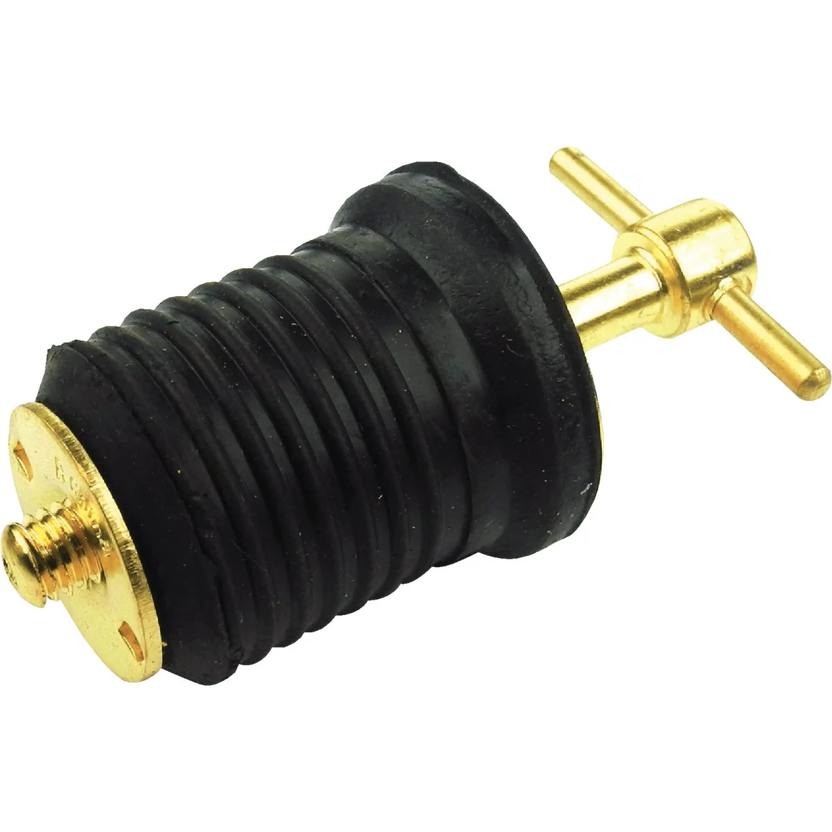 Superior Seachoice 1 In. Twist-Turn Brass Drain Plug Natural