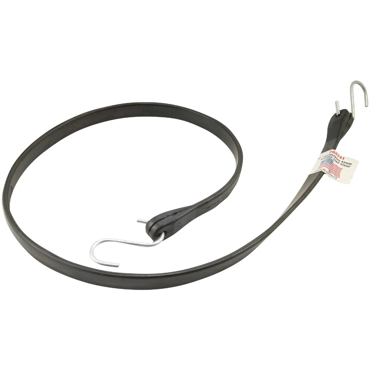 Functional Erickson 5 8 In. x 44 In. Hook-to-Hook Rubber Industrial EDPM Tarp Strap Black Official