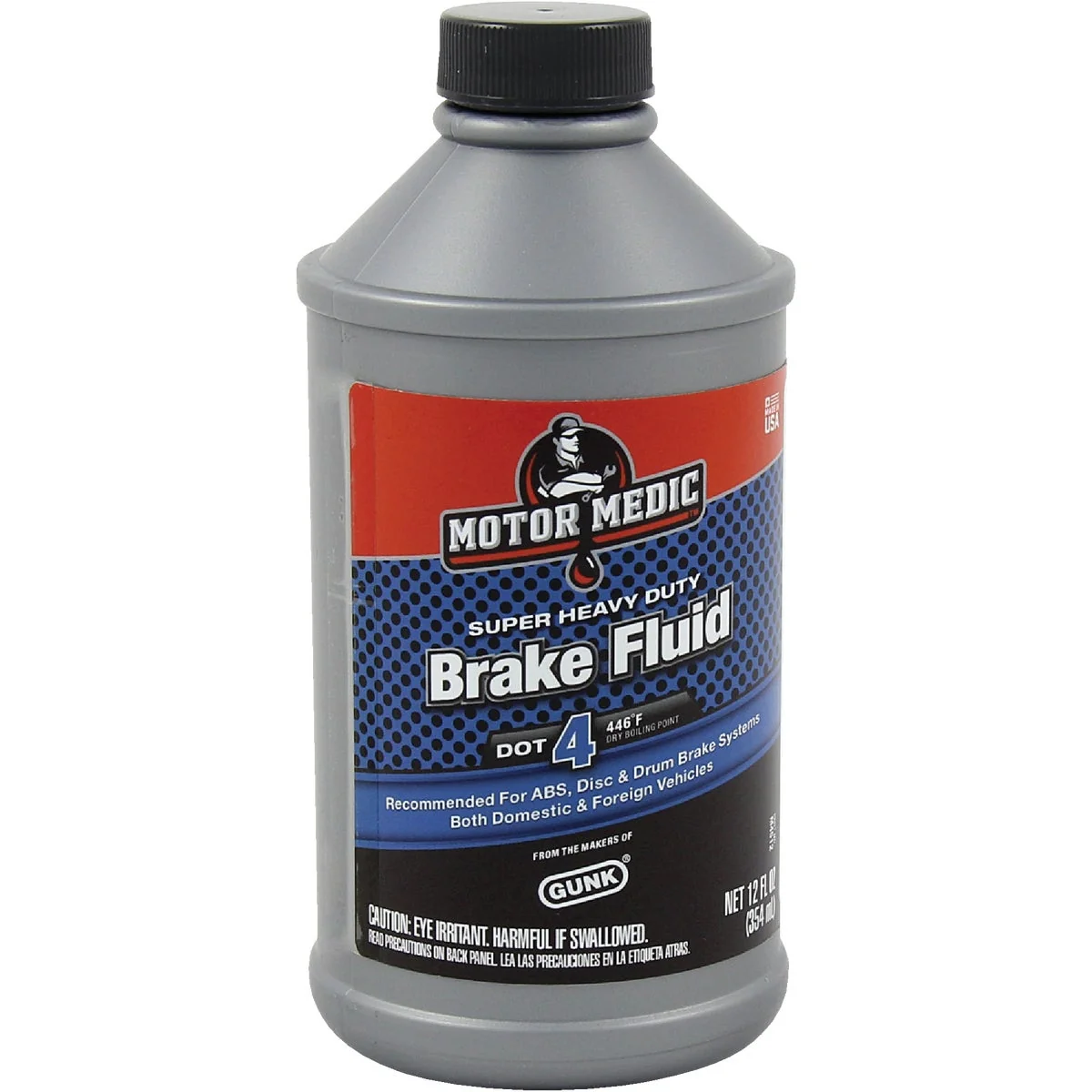 Convenient MotorMedic 12 Oz. Super Heavy-Duty DOT 4 Brake Fluid Carefully Designed