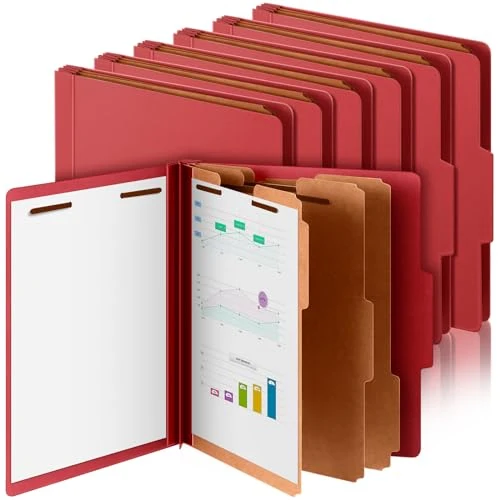 Eco-Friendly 12 Pcs Classification Folder Letter Size Solid