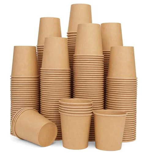 Superior 500 Pcs 6 oz Kraft Paper Cups 500 Count Elegant