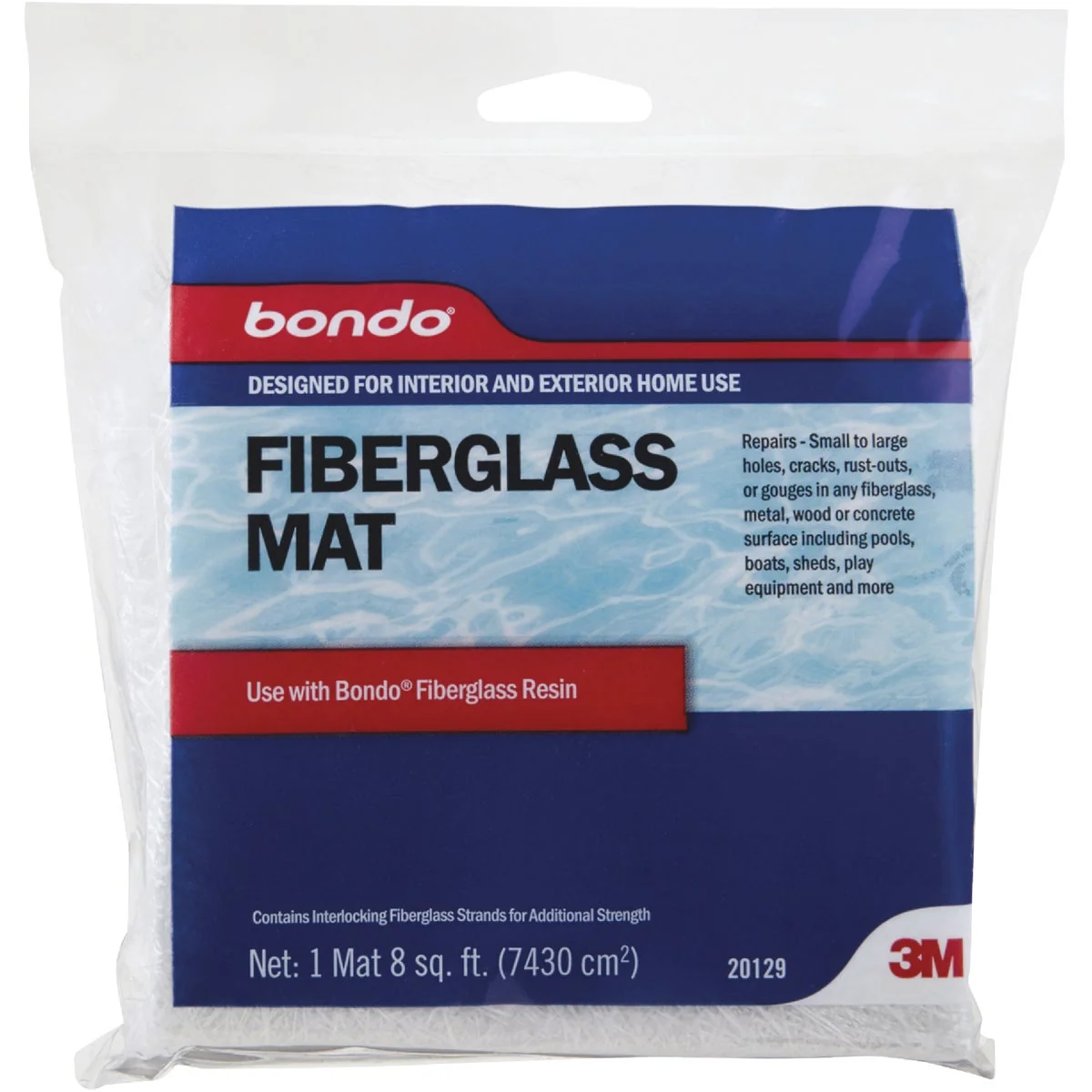 Premium Material 3M Bondo 8 Sq. Ft. Fiberglass Mat Soft