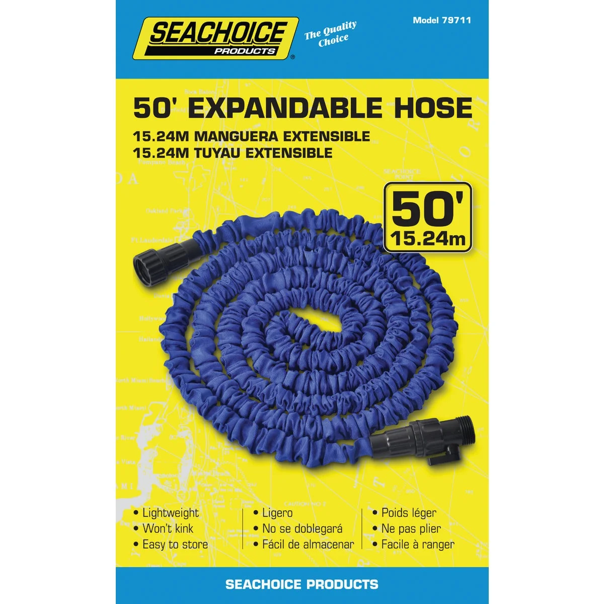 Enhanced Seachoice 50 Ft. L Expandable Hose Reusable