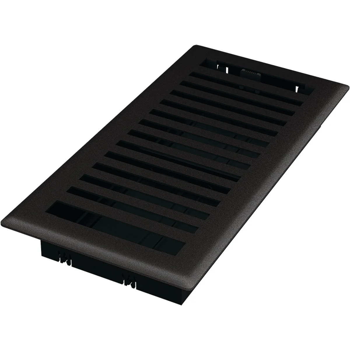 Official Imperial Montezuma 4 In. x 12 In. Black Iron Steel Floor Register First-Class