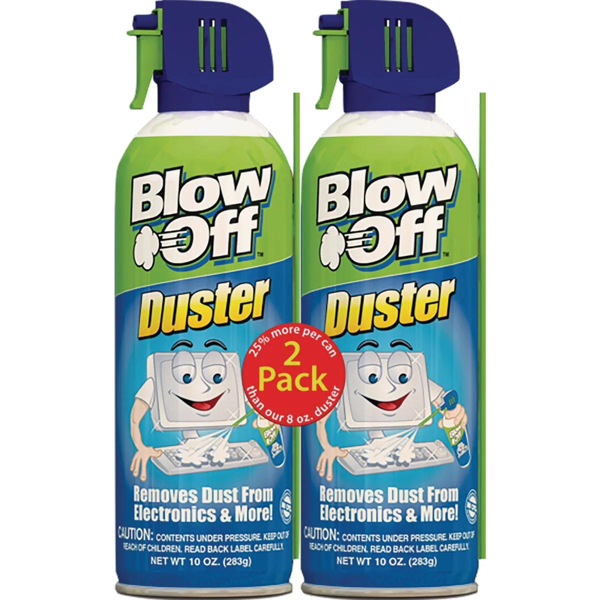 Classic Blow Off 10 Oz. Compressed Air Duster 2-Pack Breathable
