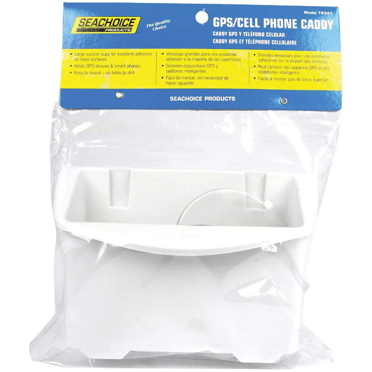 Fine Seachoice White Plastic GPS Cell Phone Caddy Storage Holder Breathable
