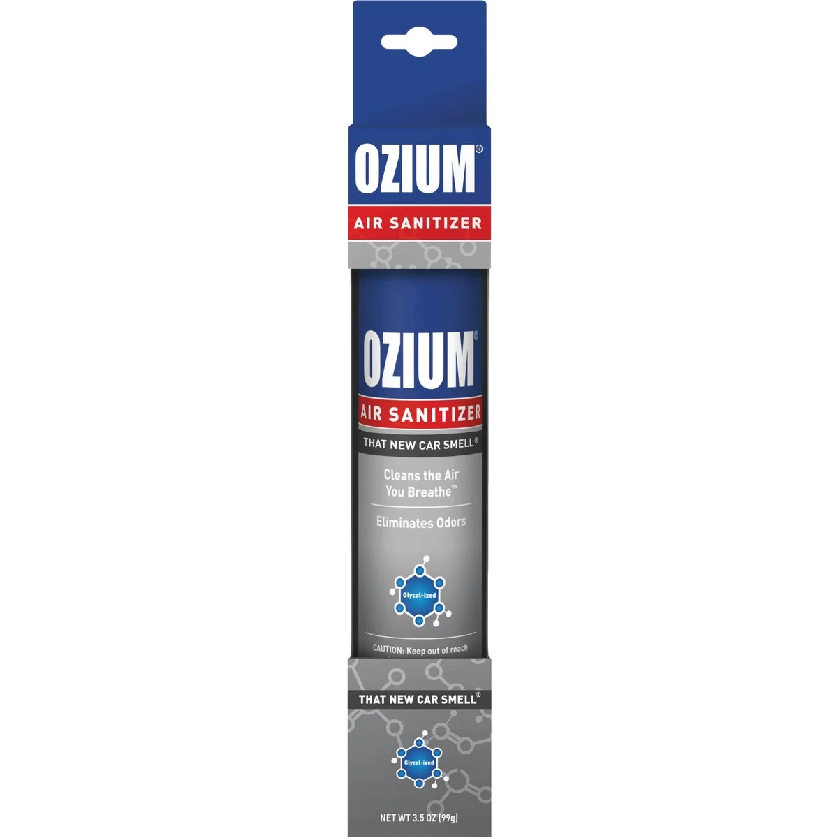 High-Performance Ozium 3.5 Oz. Car Air Freshener Sanitizer Spray New Car Scent Minimalist