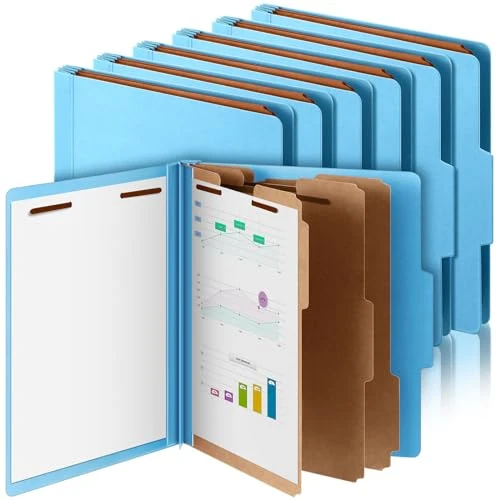 Dependable 12 Pcs Classification Folder Letter Size Flexible
