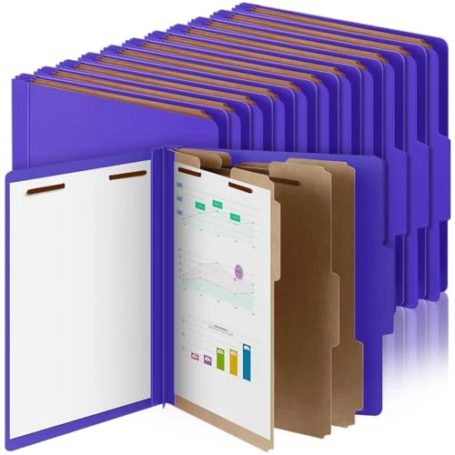 Durable 24 Pcs Classification Folder Letter Size Casual