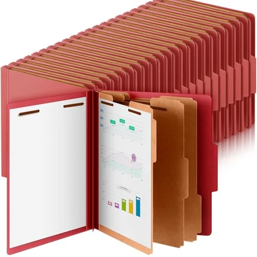 Fine 48 Pcs Classification Folder Letter Size Lightweight