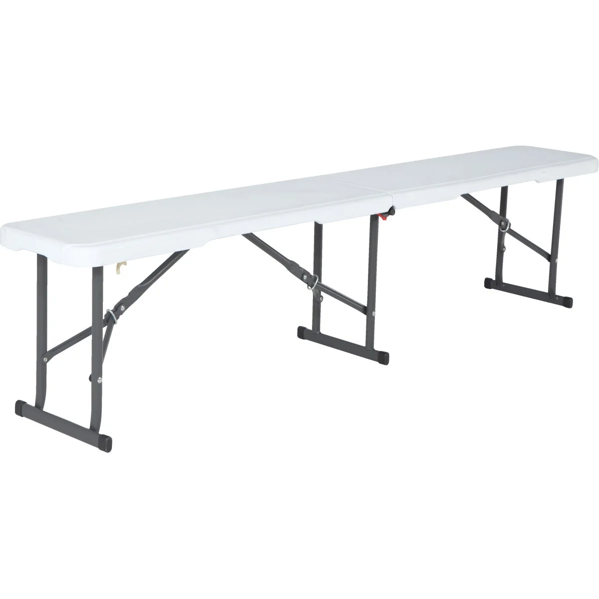 Comfortable Lifetime 6 Ft. White Granite Fold-In-Half Bench Flexible