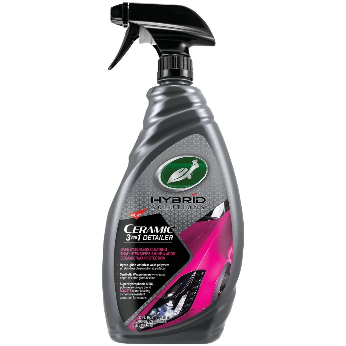 User-Friendly Turtle Wax Hybrid Solutions 32 Oz. Trigger Spray 3-in-1 Ceramic Detailer Efficient