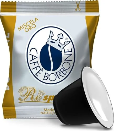 Prestigious Miscela Oro Espresso Pods Compatible with Nespresso Machines 100 Count Fast