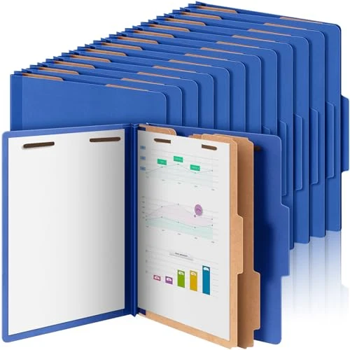 Long-Lasting 60 Pcs Classification Folders Letter Size 60 Count Consistent