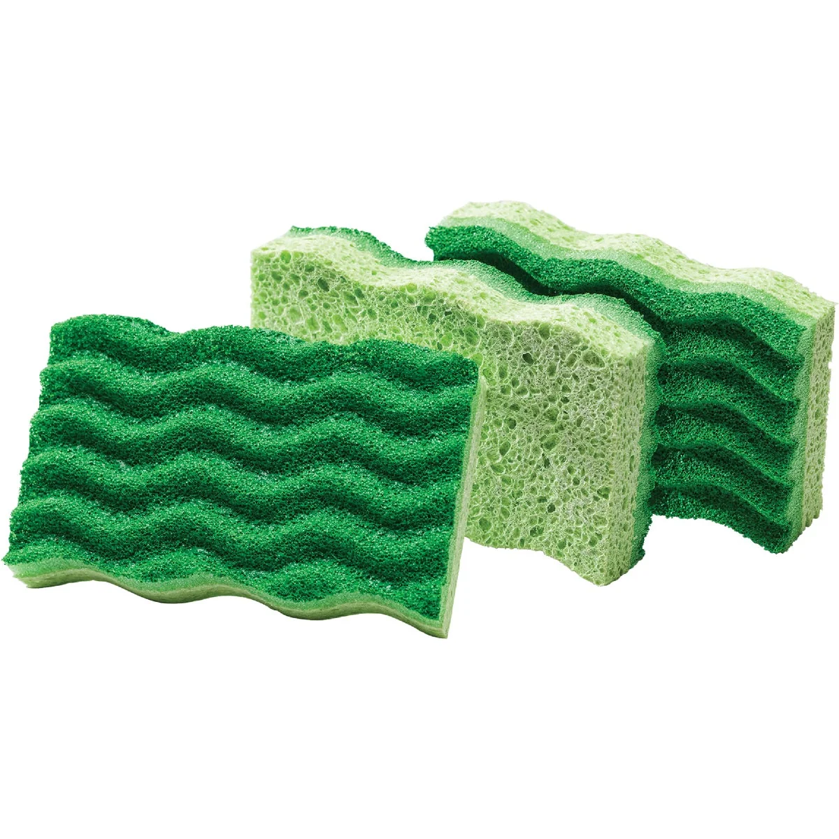 Premium Material Libman 4.5 In. x 3 In. Green Medium Duty Scrubbing Sponge 2-Count Healthy