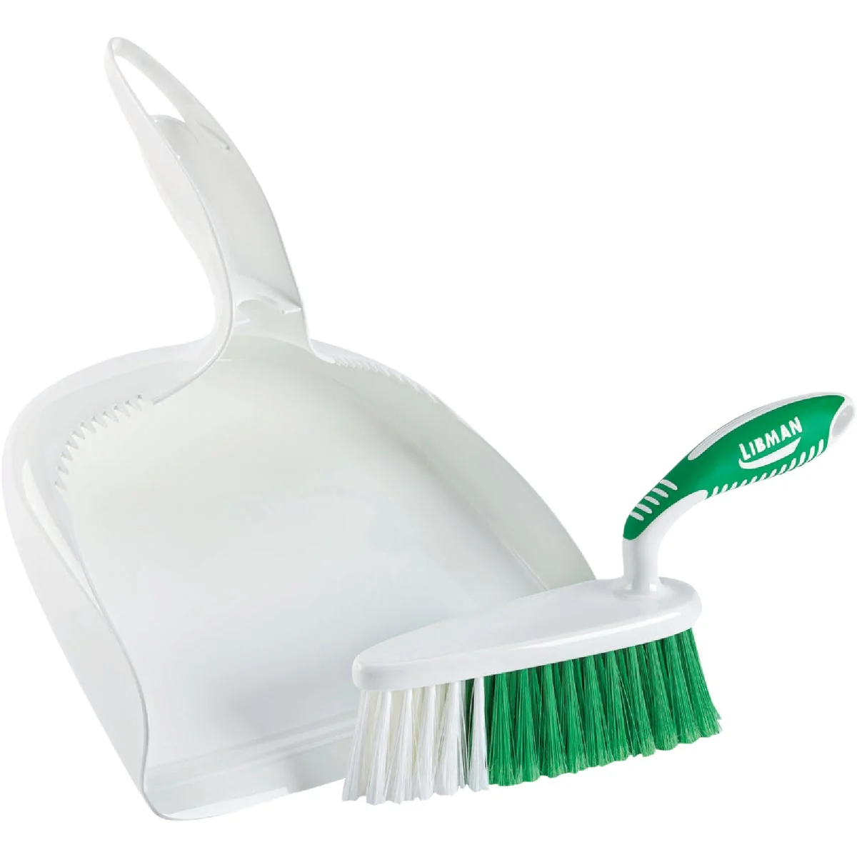 Minimalist Libman White Plastic Dust Pan Brush Set Quality