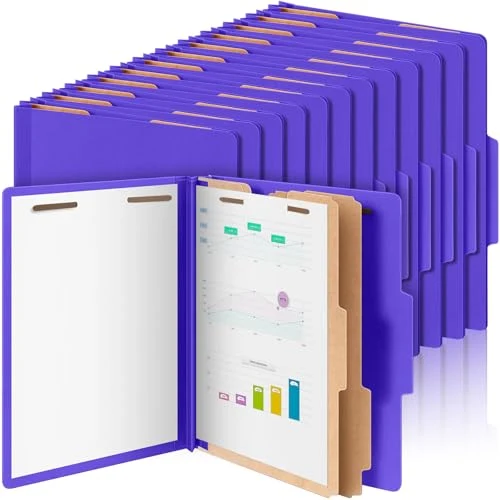 Artisan 24 Pcs Classification Folders Letter Size Bulk 24 Count Stylish