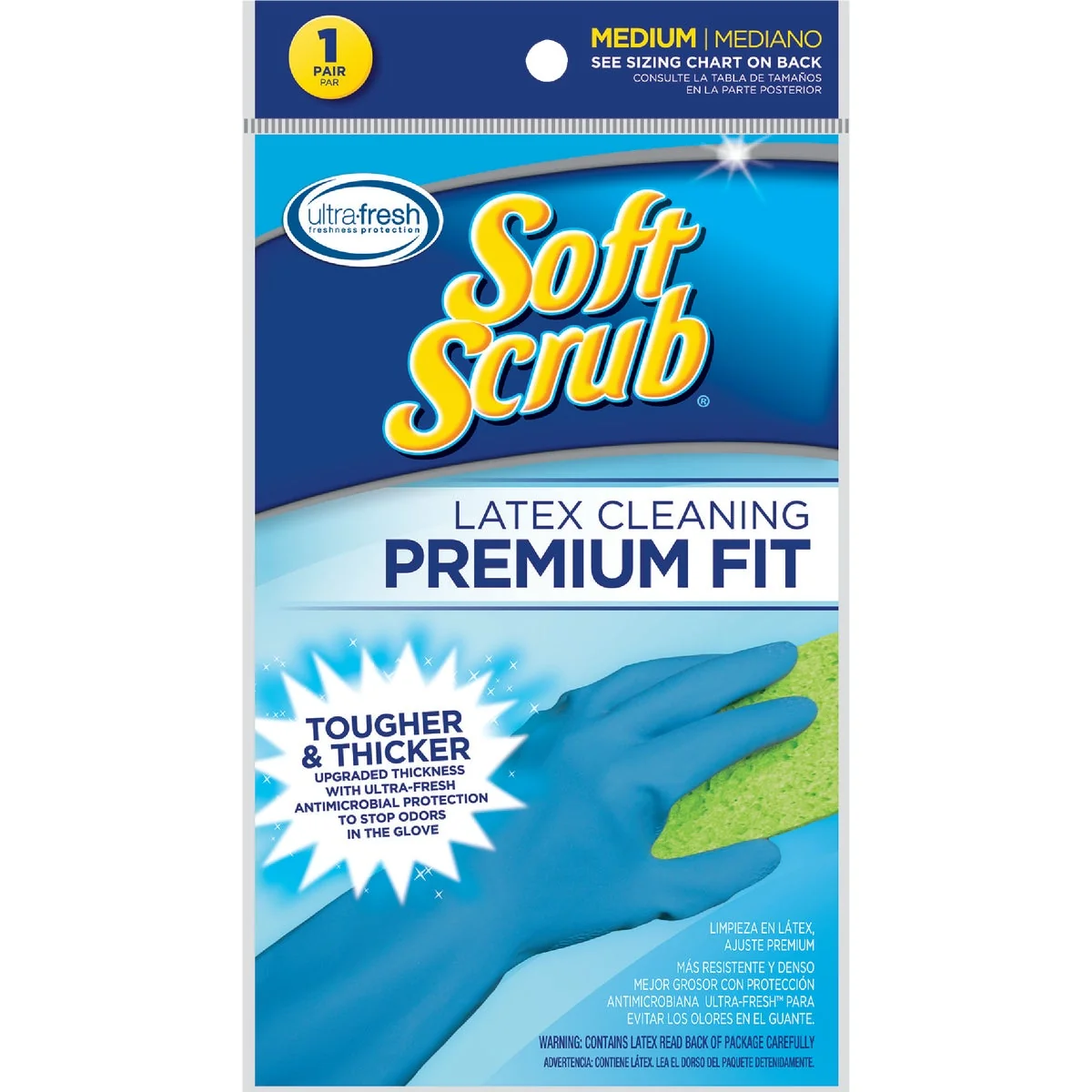 Trendy Soft Scrub Medium Premium Fit Latex Rubber Glove Environmentally Friendly