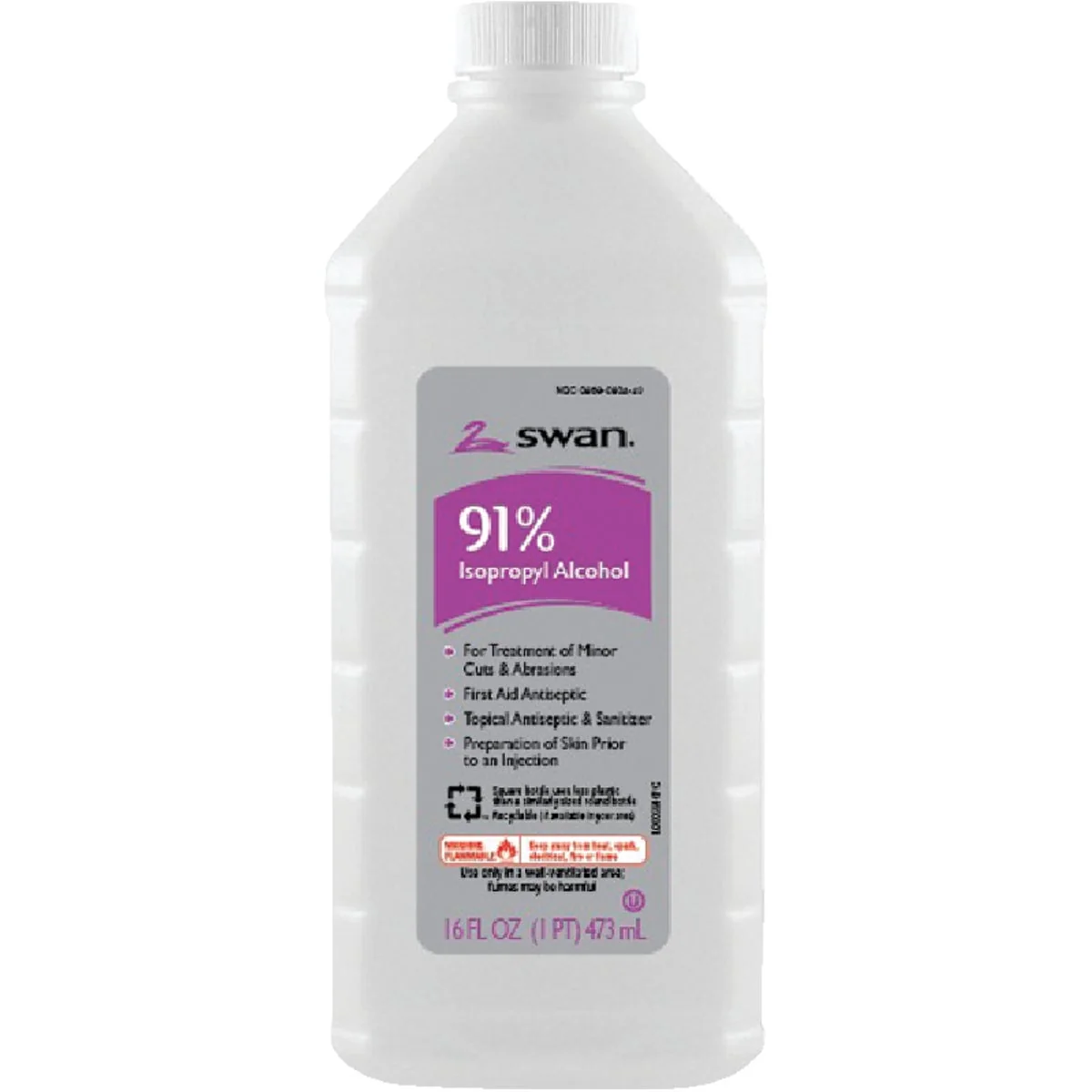 Green Swan 91 Isopropyl Rubbing Alcohol 16 Oz. World-Class