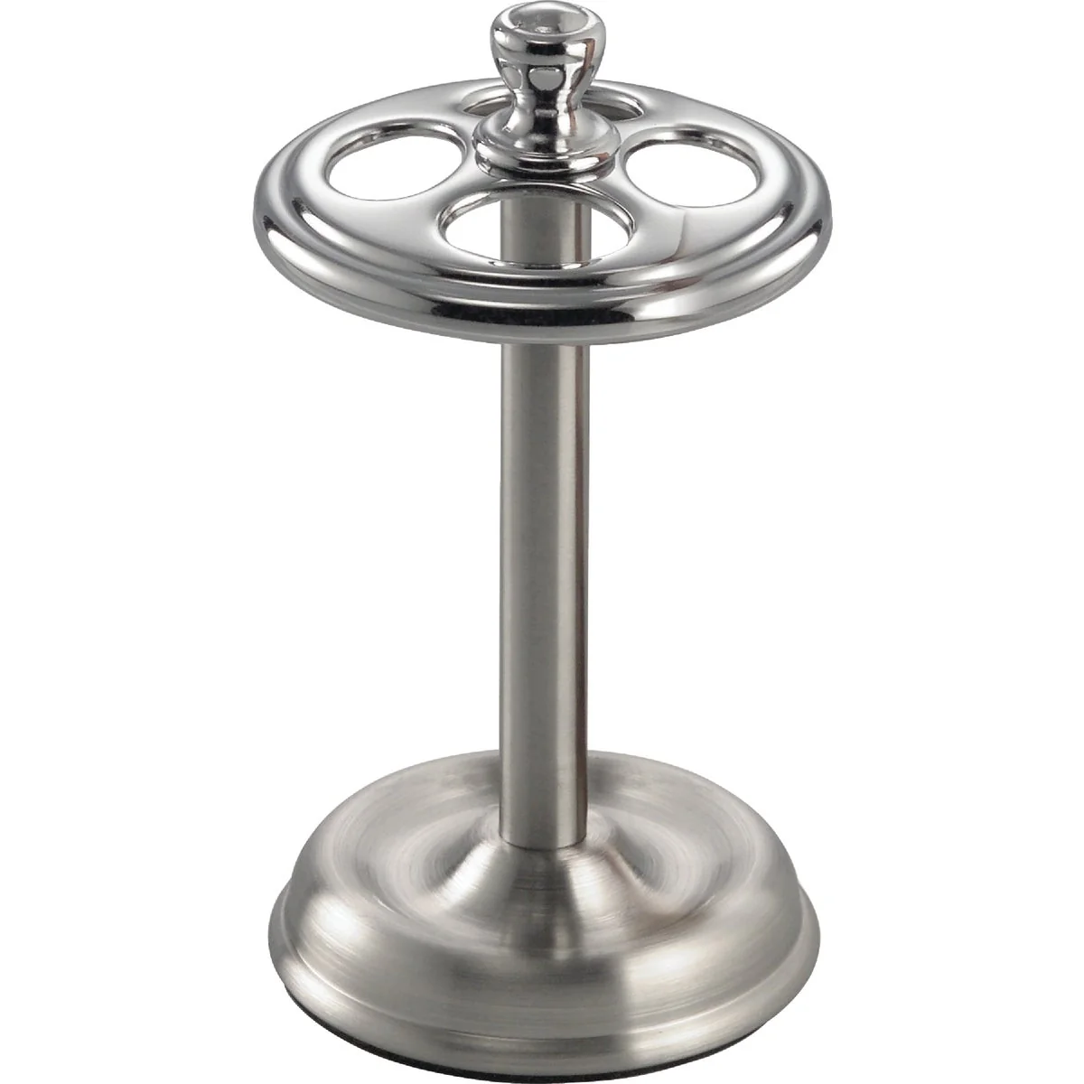 Elegant InterDesign Gia Chrome Toothbrush Holder Reusable