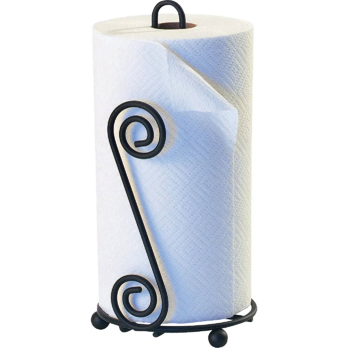 Green Spectrum Elegant Scroll Countertop Portable Paper Towel Holder Flexible