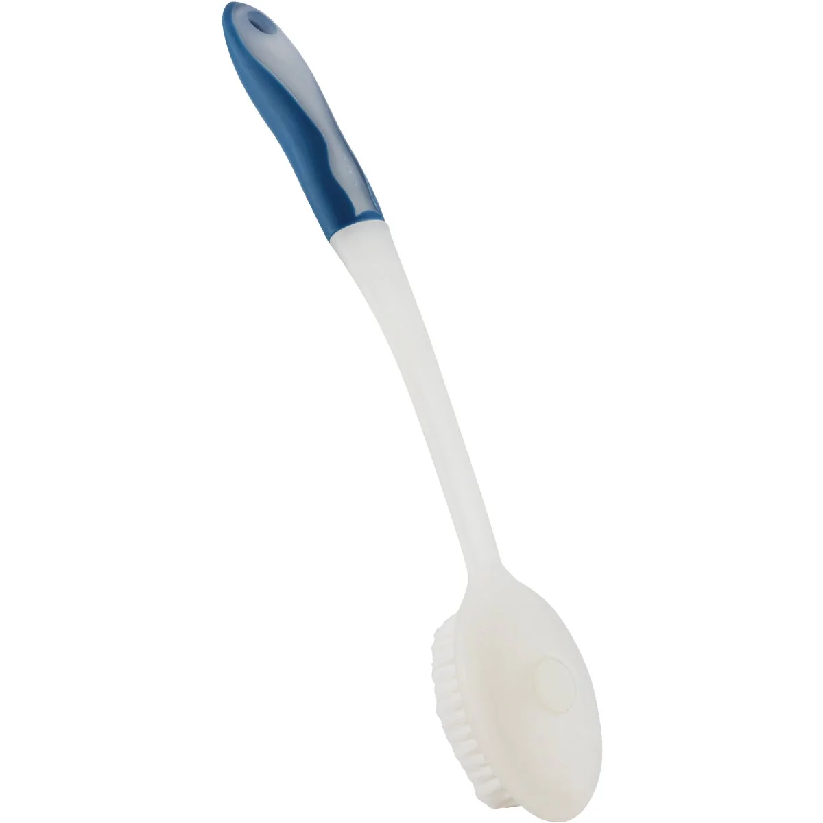 Outstanding 16 In. White Blue Bath Brush Body Scrubber Elite