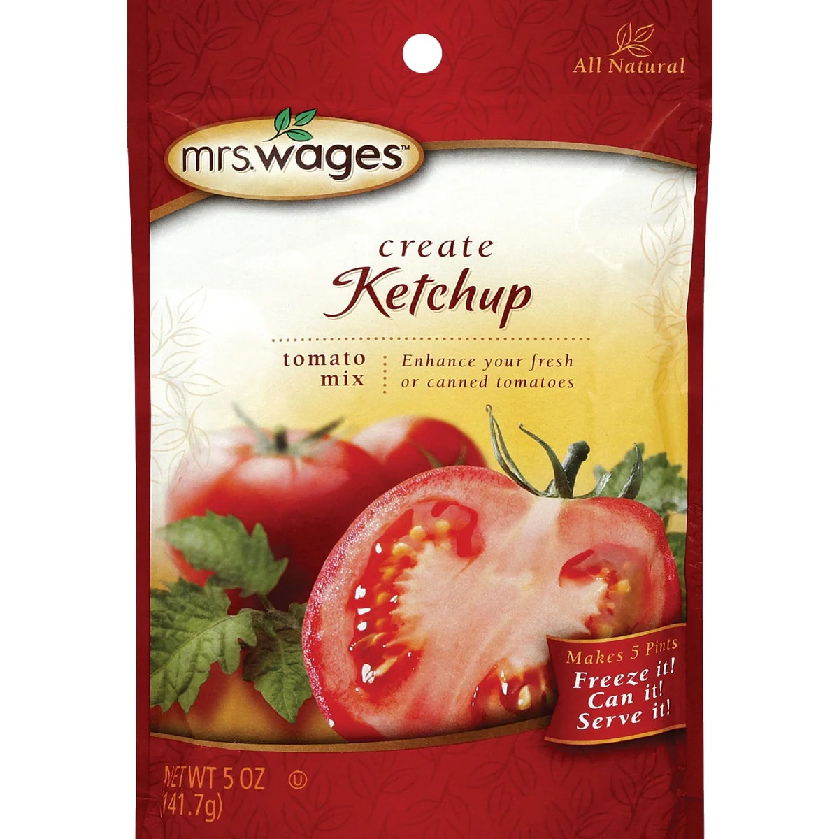 Fast Mrs. Wages 5 Oz. Ketchup Tomato Mix Verified