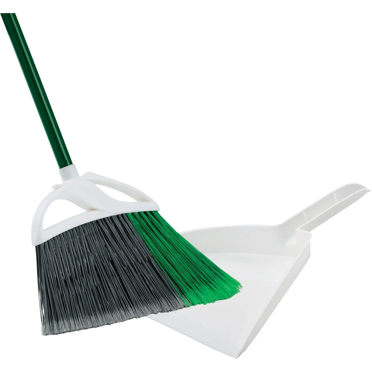 Fast Libman 13 In. W. x 54 In. L. Steel Handle Large Precision Angle Broom with Dustpan Artisan