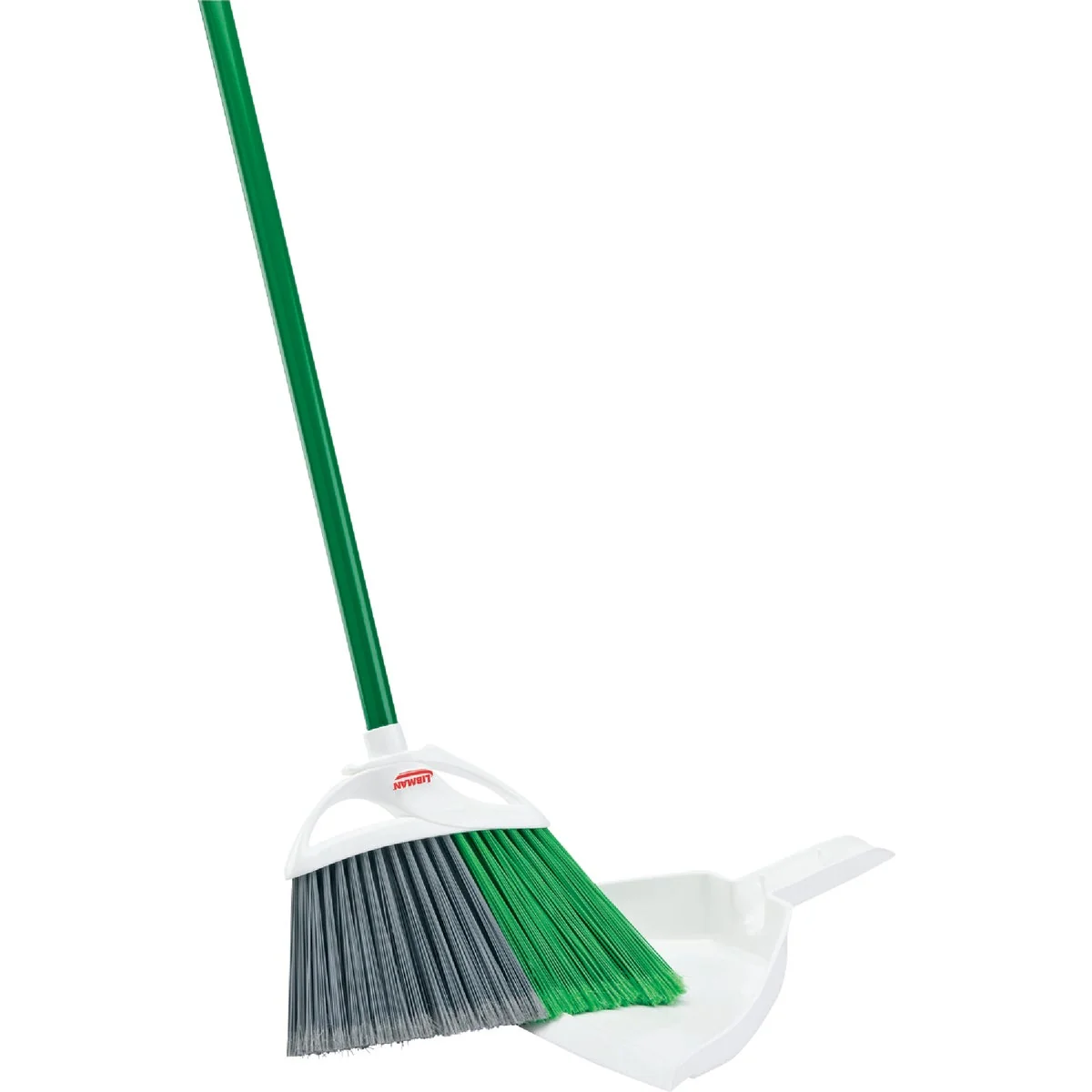 Unique Libman 11 In. W. x 53.5 In. L. Steel Handle Precision Angle Broom with Dustpan Contemporary