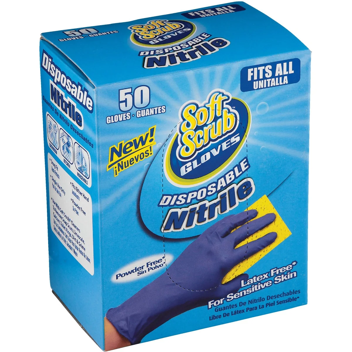 Selected Soft Scrub 1 Size Fits All Nitrile Disposable Glove 50-Pack Specialty