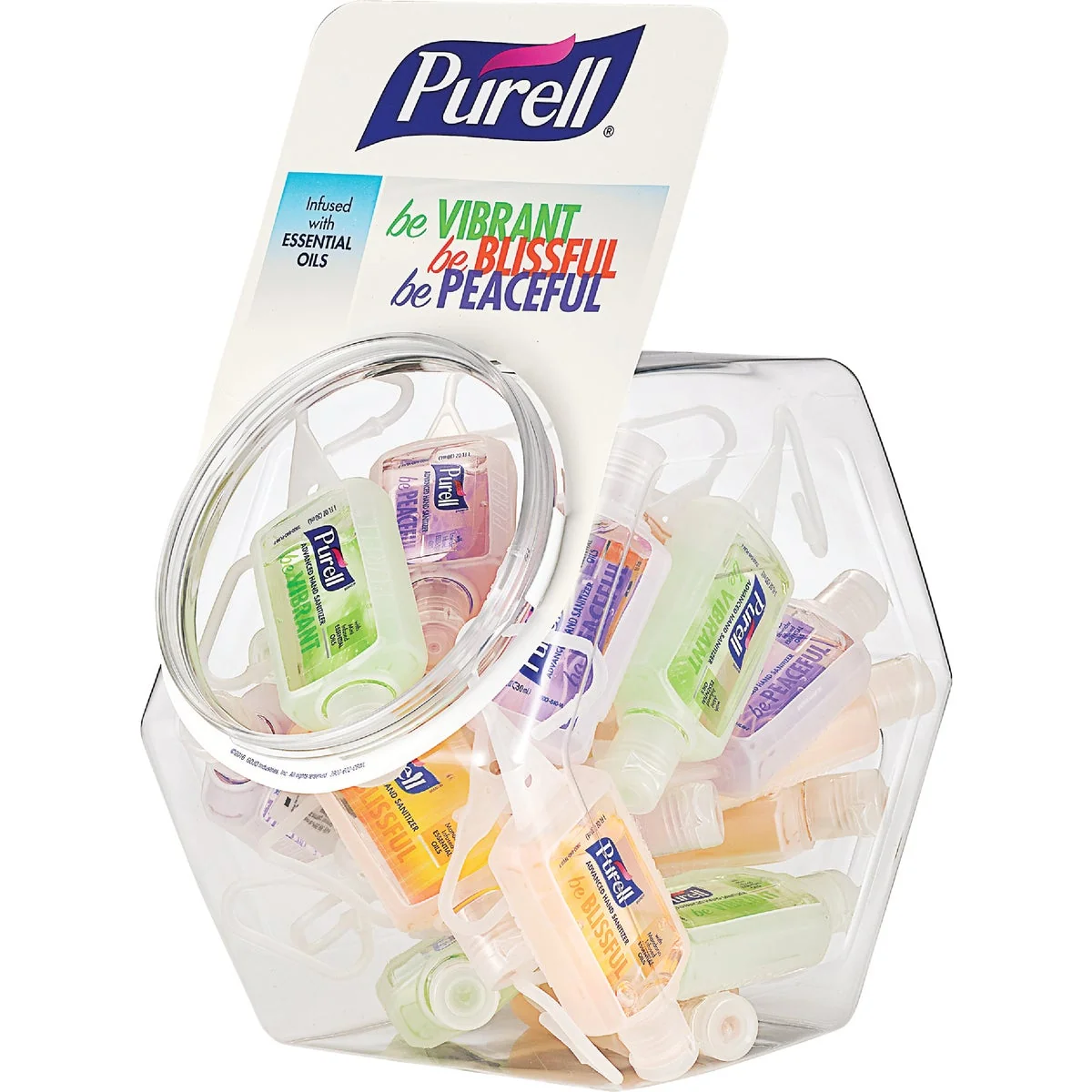 Exclusive Purell 1 Oz. Advanced Hand Sanitizer Gel Infused with Essential Oils Flip-Cap Bottle Consistent