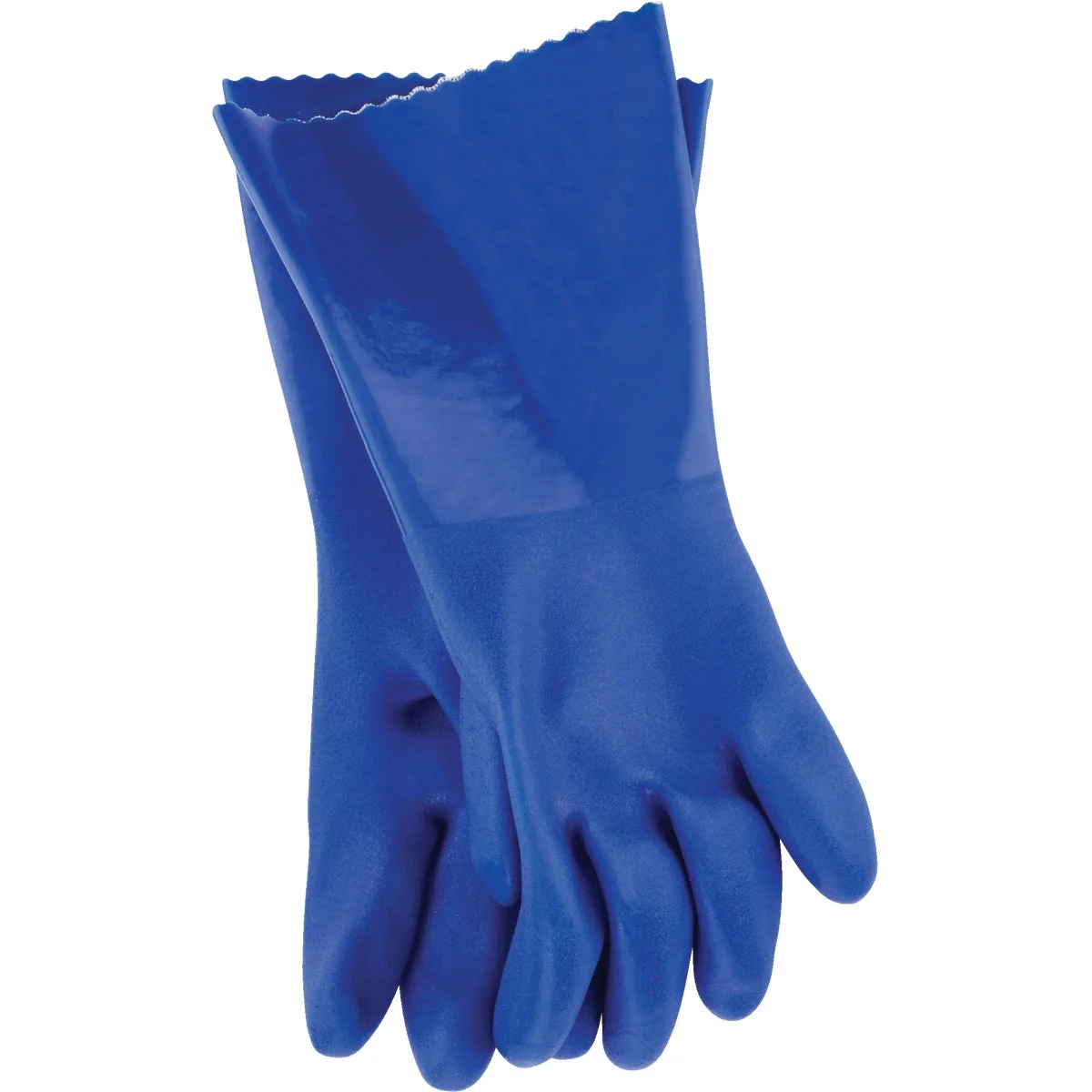 Clean Working Hands Medium PVC Coated Rubber Glove Authentic