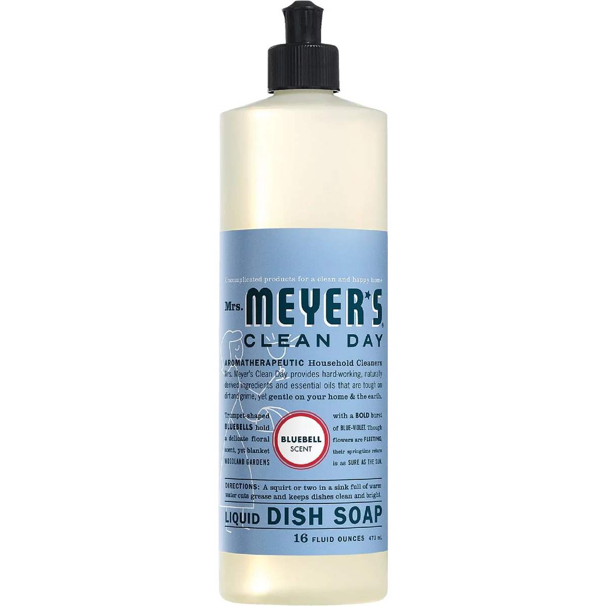 Artisan Mrs. Meyer's Clean Day 16 Oz. Bluebell Scent Liquid Dish Soap Innovative