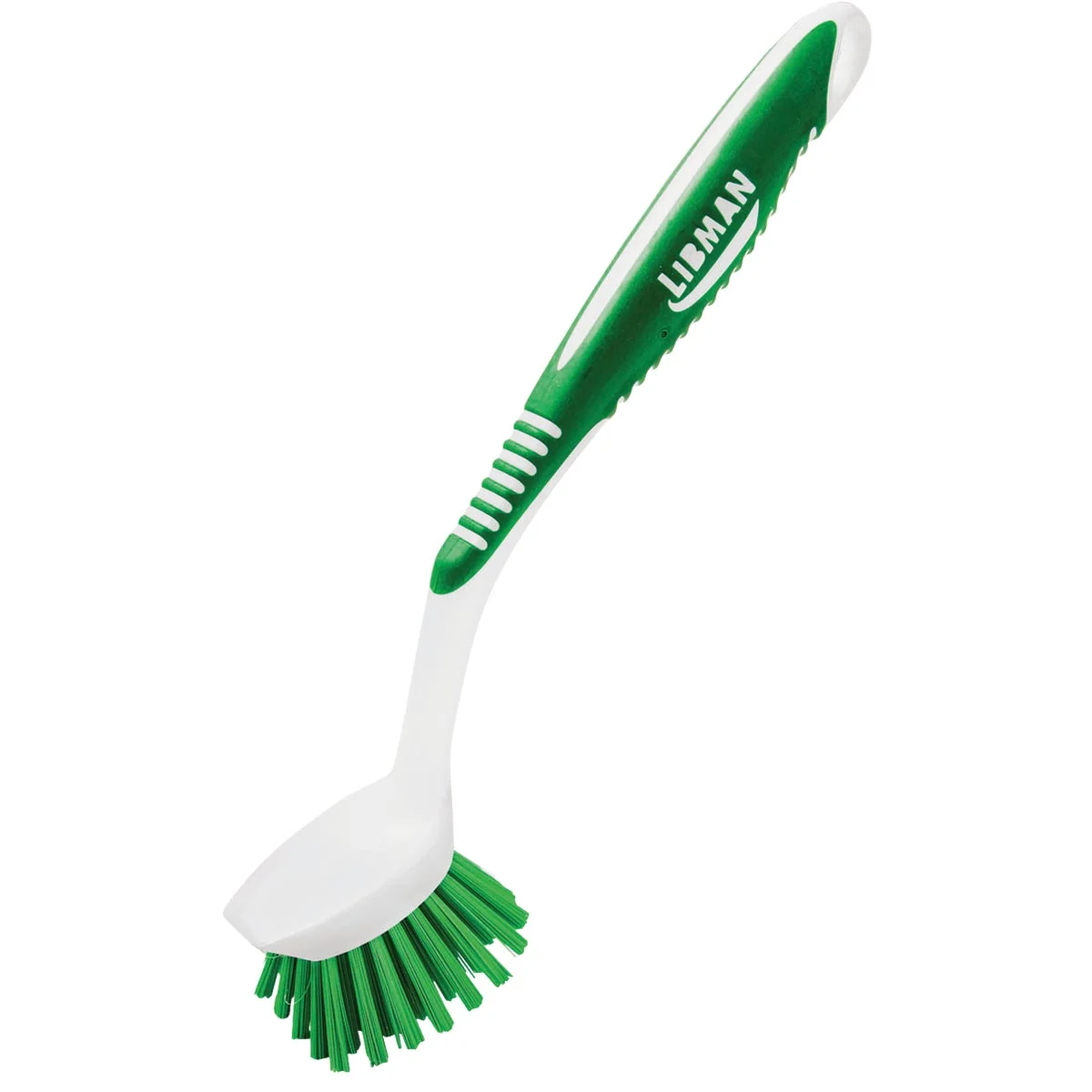 First-Class Libman Green Polymer Fiber Ergonomic Dish Brush Contemporary
