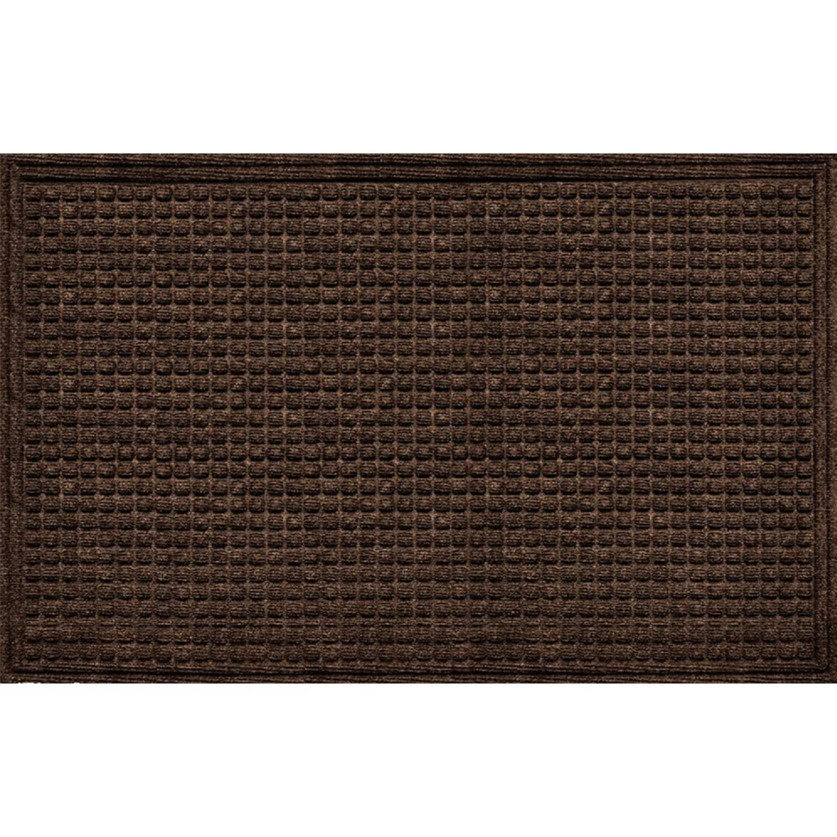 Premium Apache Textures Walnut 36 In. x 60 In. Carpet Recycled Rubber Door Mat Excellent