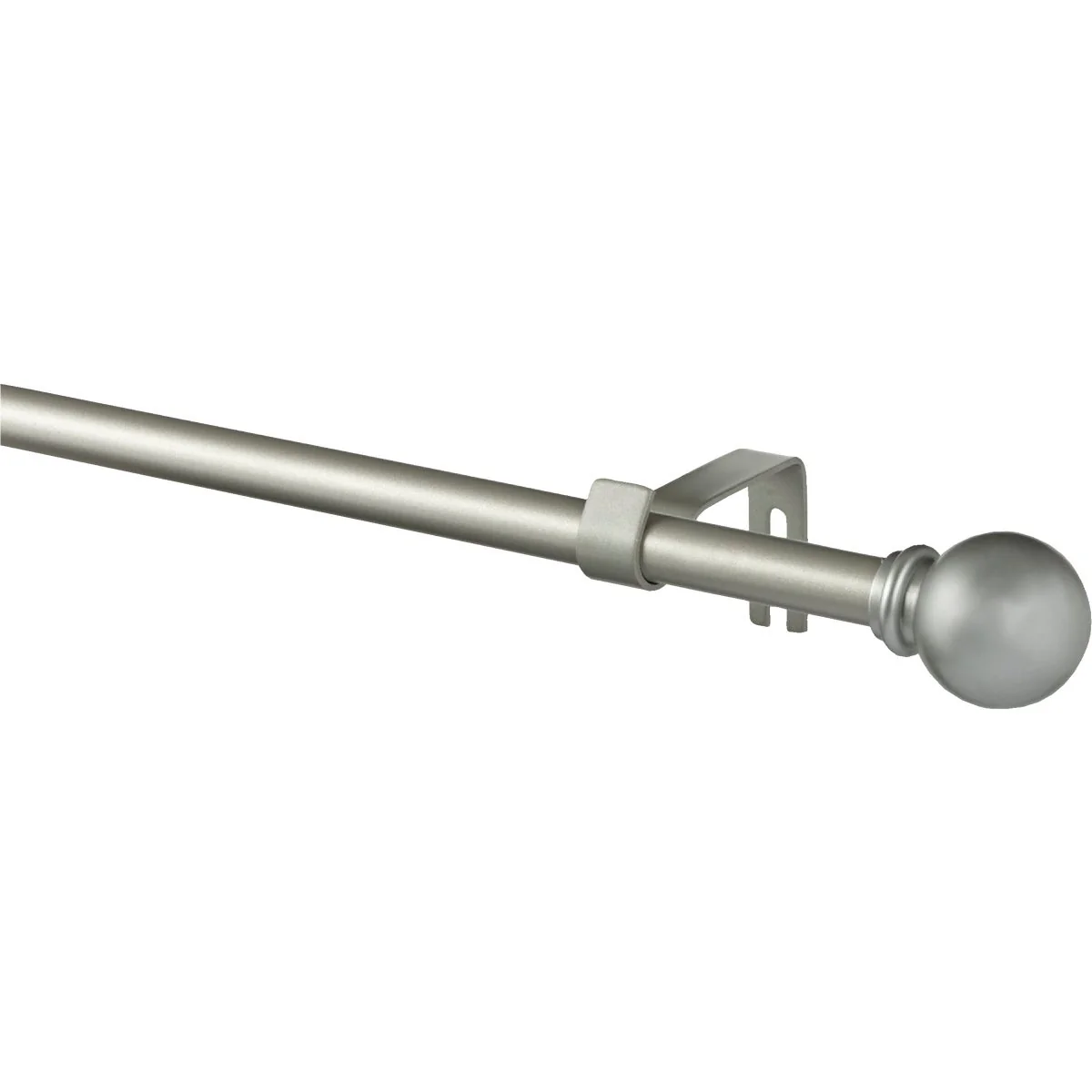 Quality Kenney Chelsea 28 In. To 48 In. 5 8 In. Single Silver Curtain Rod Exclusive