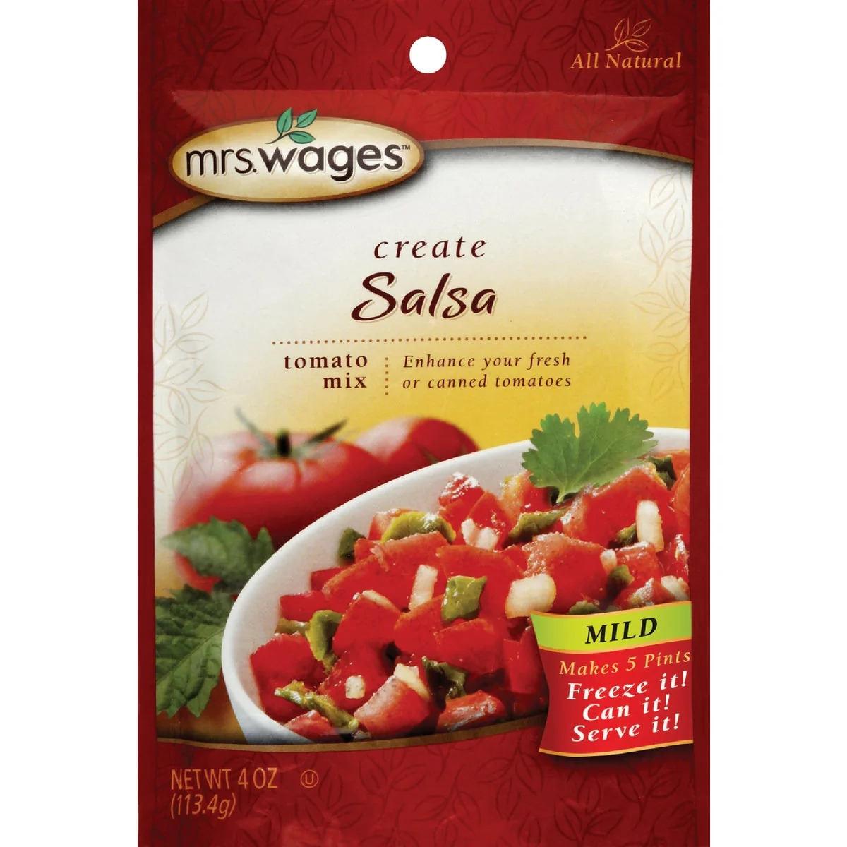 Excellent Mrs. Wages 4 Oz. Mild Salsa Tomato Mix Reliable
