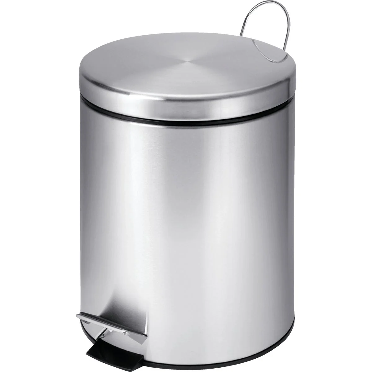 User-Friendly Honey Can Do 5 Liter Stainless Steel Step-On Wastebasket Practical