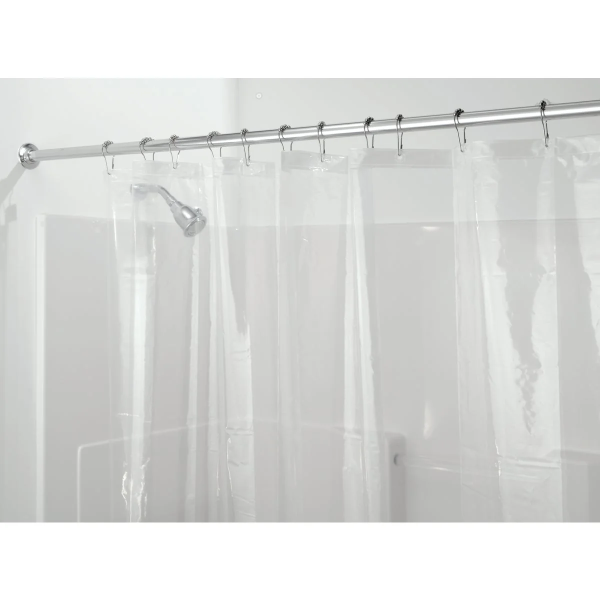 Superior InterDesign 72 In. x 72 In. Clear PEVA Shower Curtain Liner Efficient