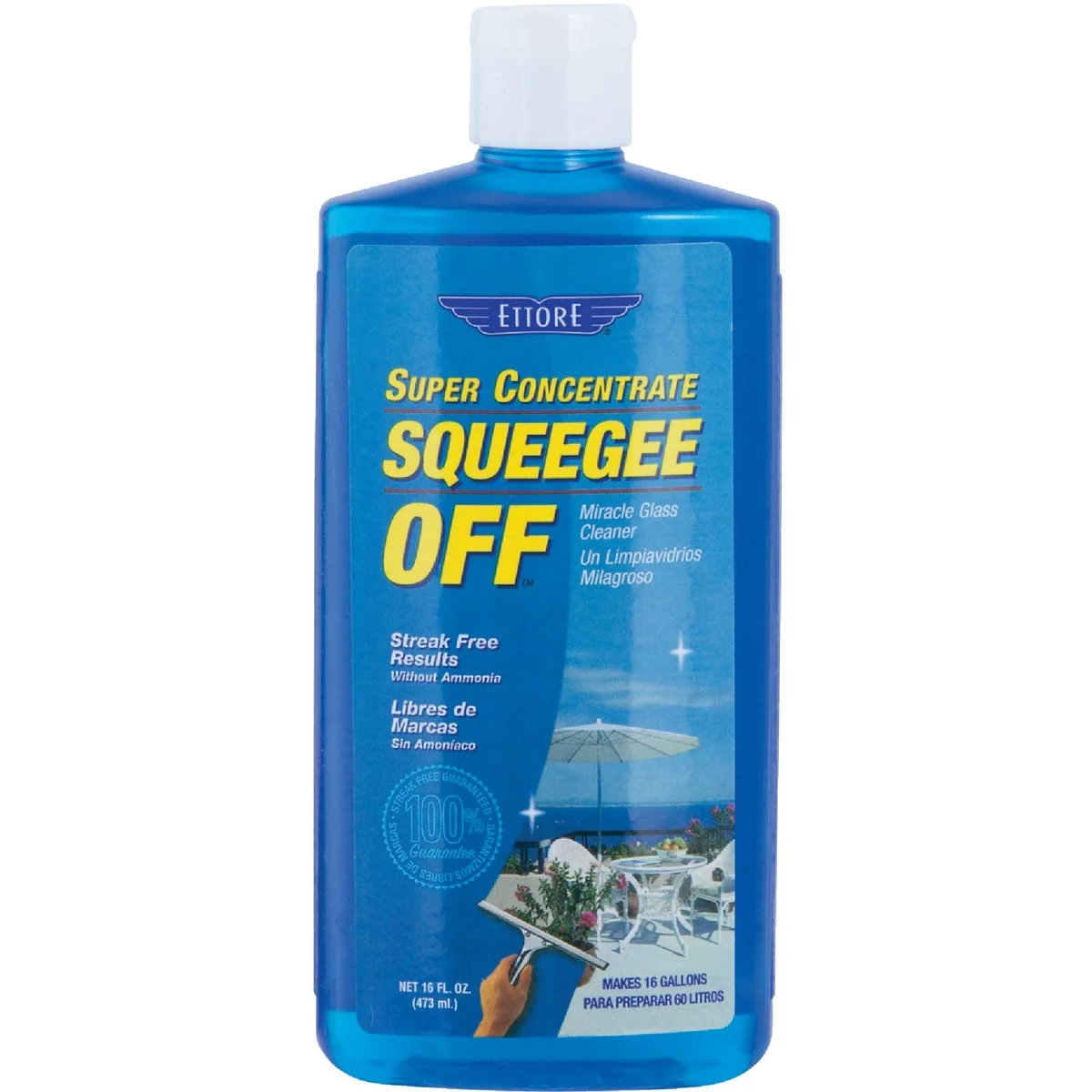 Casual Ettore Squeegee Off 16 Oz. Super Concentrate Glass Cleaner Comfortable