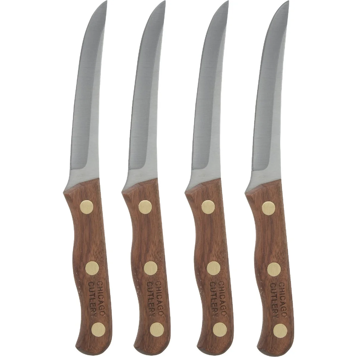 Smooth Chicago Cutlery Walnut Traditions Steak Knife Set 4-Piece Breathable