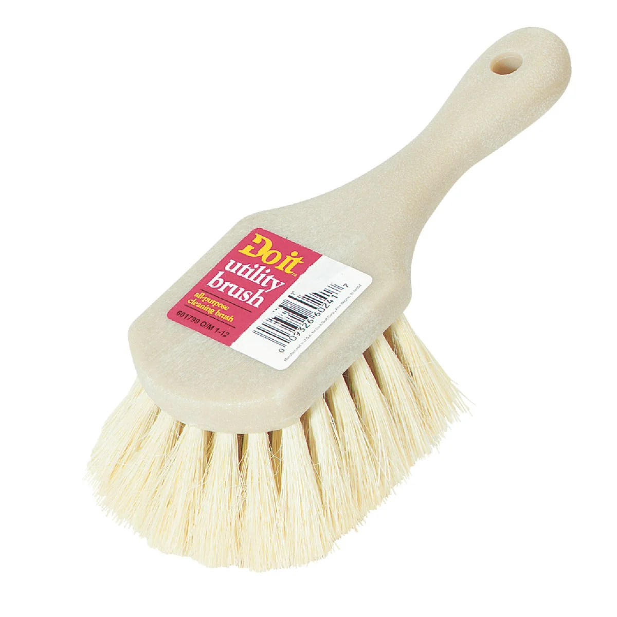 Effective Do it 9 In. x 3 In. White Tampico Bristle Fiber Poly Scrub Brush Artisan