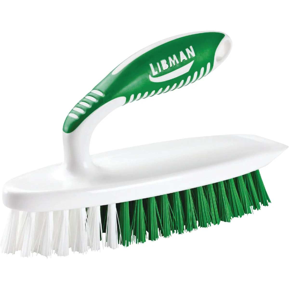 Consistent Libman Easy-Grip 4.75 In. Polymer Sanoprene Bristle Rubber Grip Scrub Brush Safe
