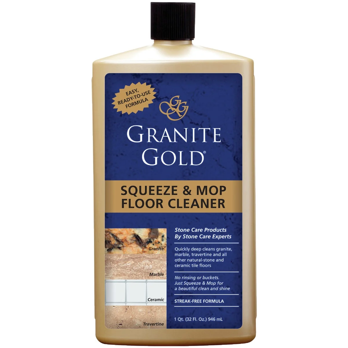 Prestigious Granite Gold 32 Oz. Squeeze and Mop Floor Cleaner Fine Crafted
