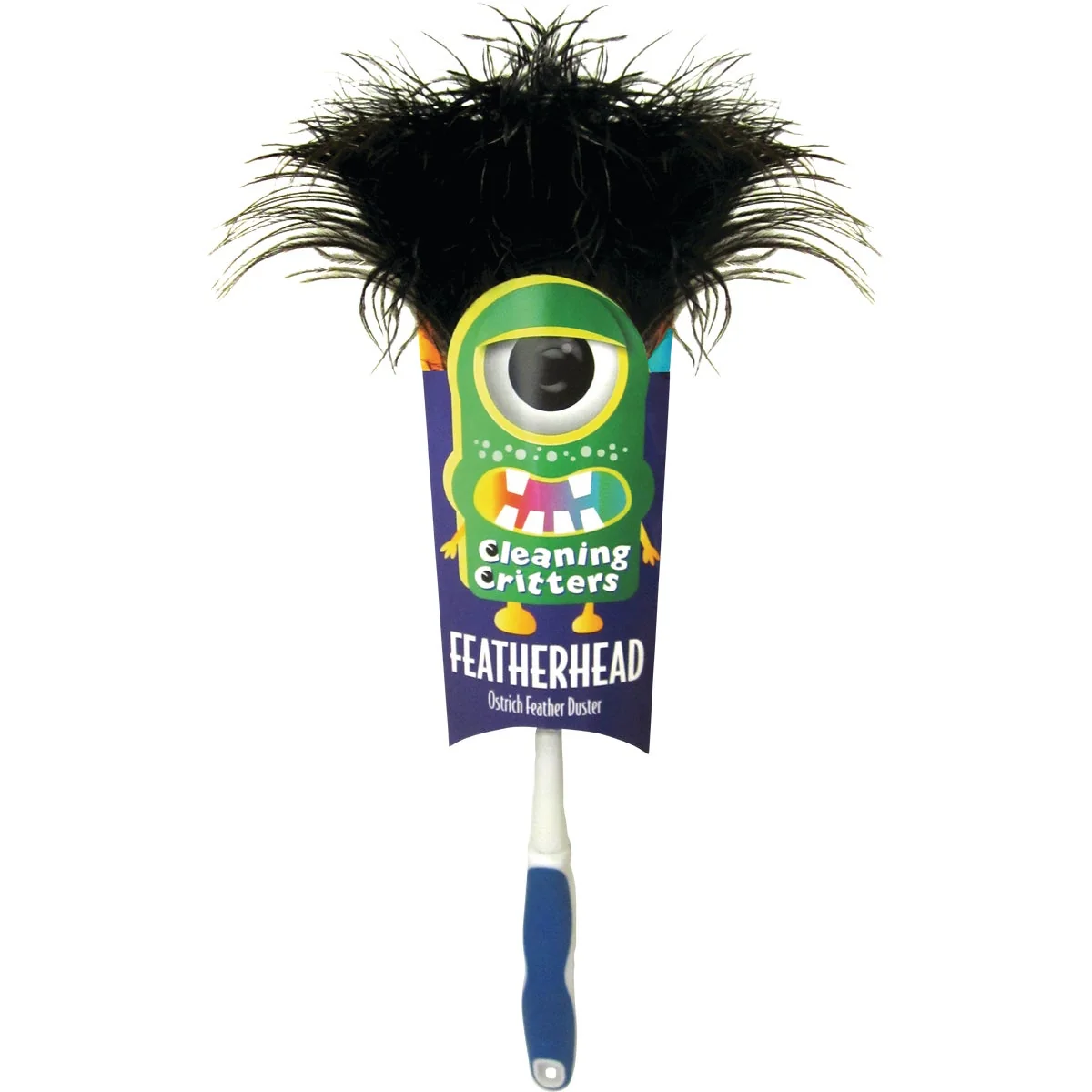 Soft Ettore Cleaning Critters Featherhead Ostrich Duster with Ergonomic Handle Minimalist